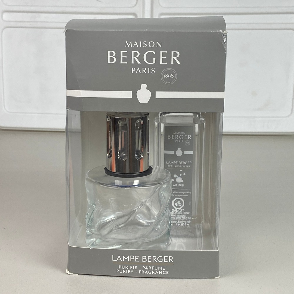 Maison Berger Lampe Berger Starter Set Clear Twisted Glass Air Pur 250ml France